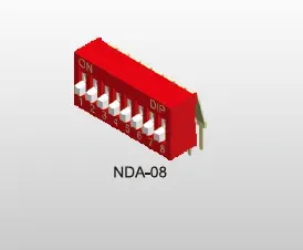 Diptronics DA-06-V DIP switch 6 circuits coudé, pas 2,54 mm