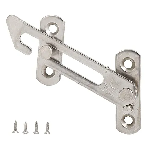 Garosa limiteur de fenêtre enfant acier inoxydable 65° 10 × 4,5 cm