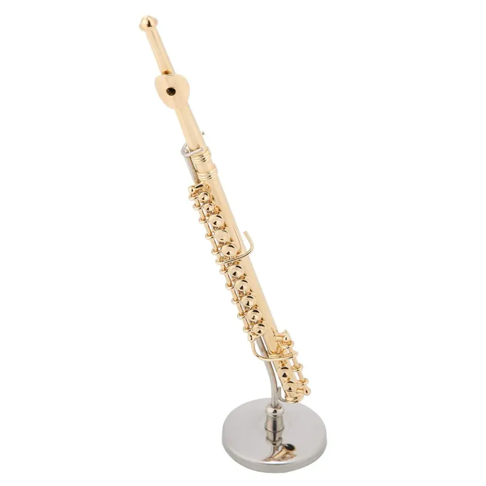 Garosa Mini trompette décorative en laiton doré 15 cm