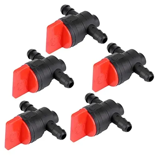Garosa vanne d’arrêt carburant 1/4 pouce lot de 5 en plastique