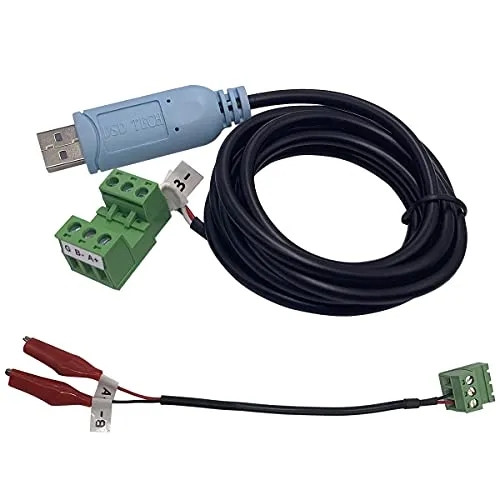 PLC Tech SH-U15 câble USB RS485 à pinces crocodile semi-duplex