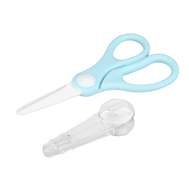 Garosa Ciseaux alimentaires bébé bleu avec lames en céramique