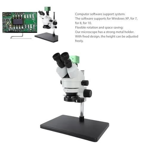 Garosa microscope trinoculaire LED 7X-45X USB labo