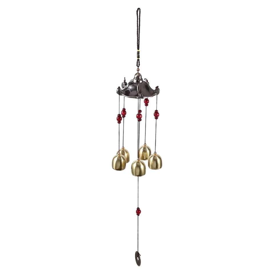 Garosa carillon éolien 5 cloches 52 cm son cristallin