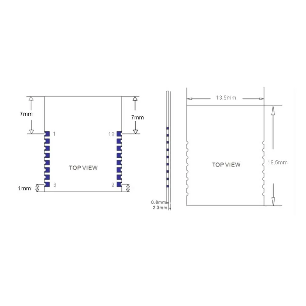 DSD TECH HM-19 module Bluetooth 5.0 BLE, CC2640R2F