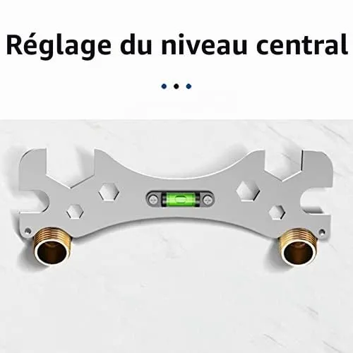 Garosa clé multifonction de plomberie avec niveau galvanisée