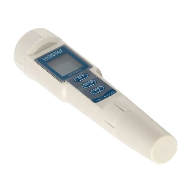Garosa PH-mètre numérique 3 en 1 pH EC température, gris