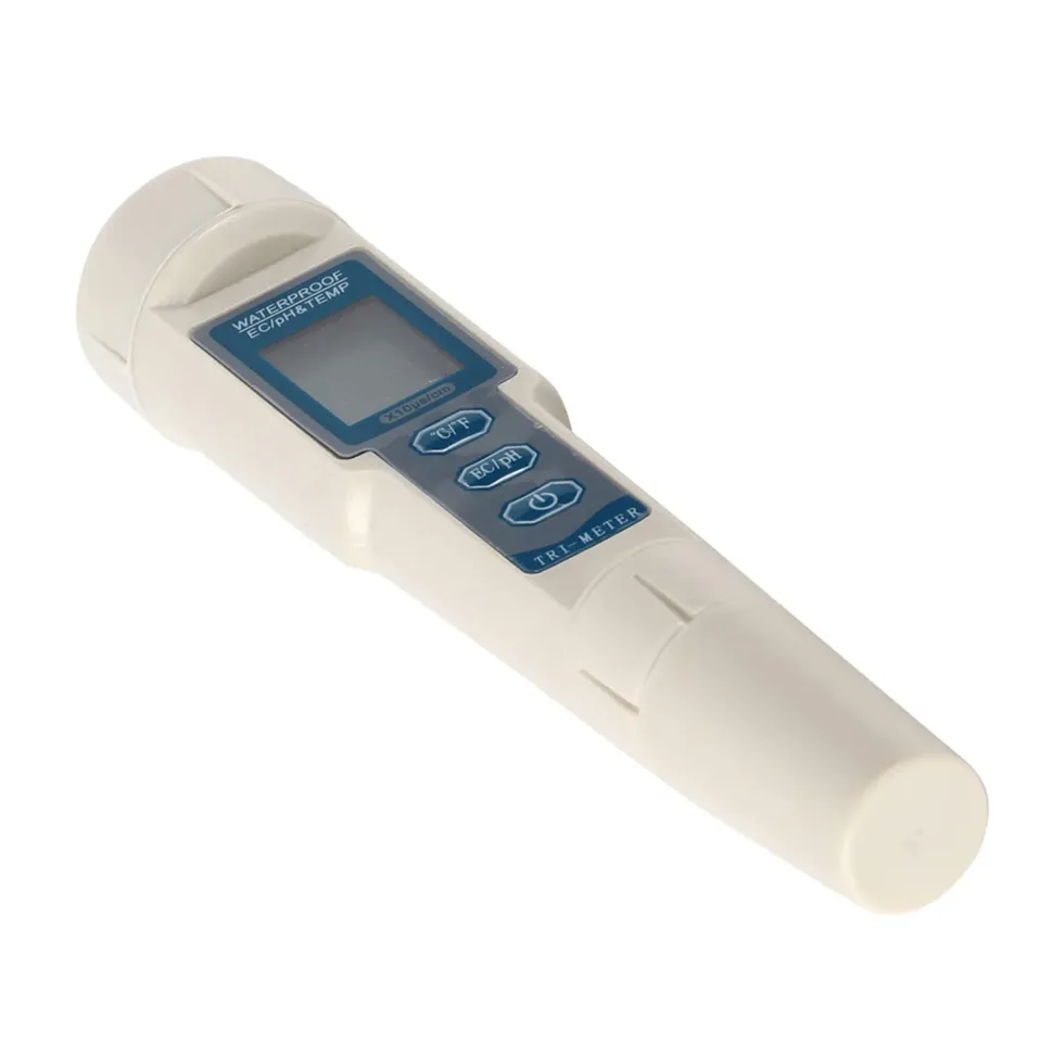 Garosa PH-mètre numérique 3 en 1 pH EC température, gris