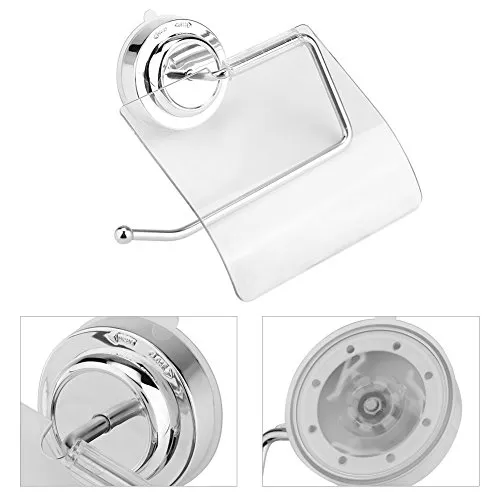 Garosa porte-papier toilette ventouse inox sans perçage