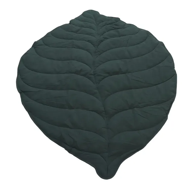 Garosa tapis de jeu bébé feuille verte 143 × 107 cm en coton