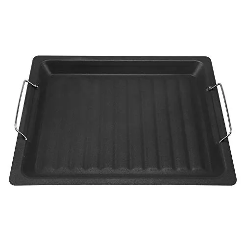 Garosa plaque de barbecue inox 30 × 25 cm antiadhésive