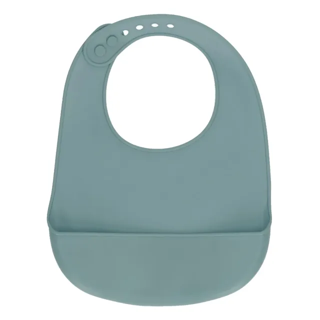 Garosa bavoir silicone vert bébé poche réglable
