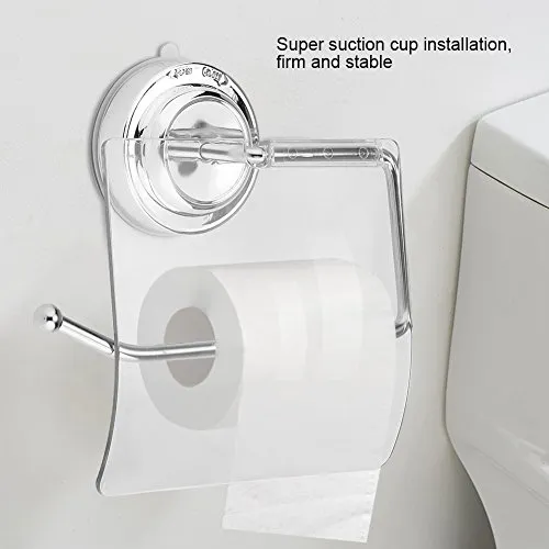 Garosa porte-papier toilette ventouse inox sans perçage