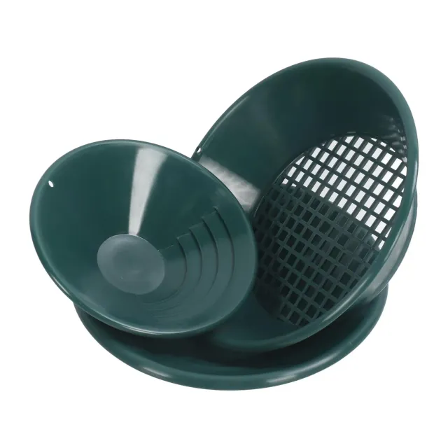 Garosa kit orpaillage 3 pans ABS vert 26-35 cm