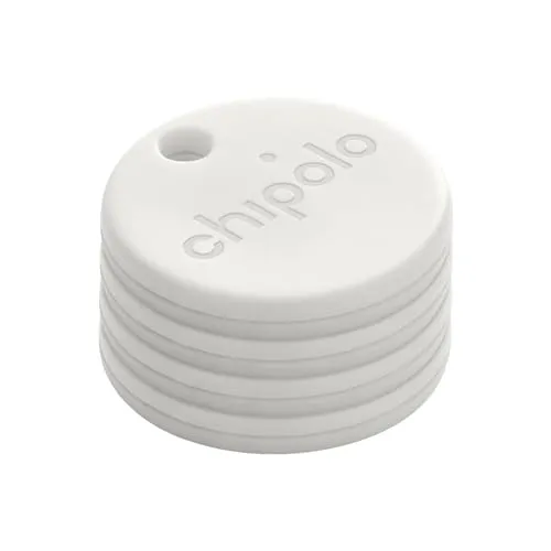 Chipolo ONE Point tracker clés pack de 4 blanc cassé sonore