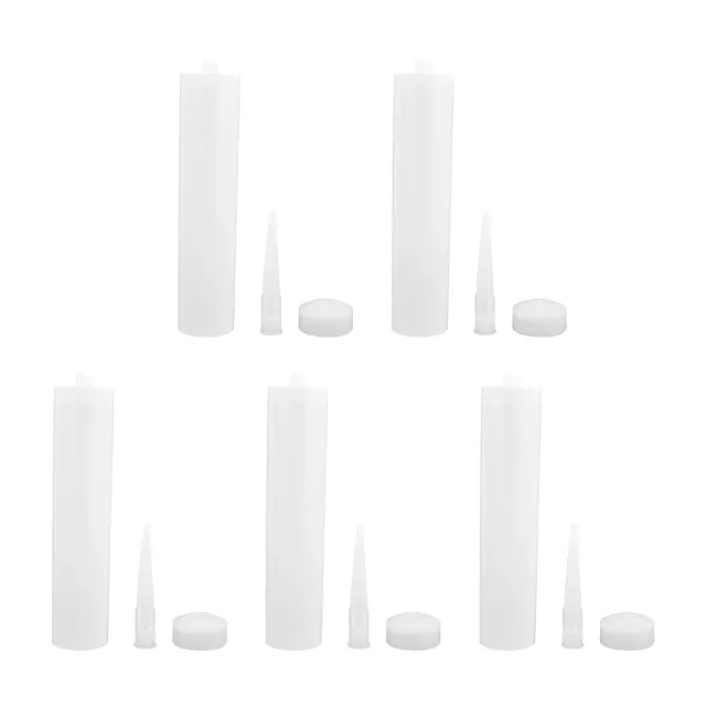 Garosa tube calfeutrage 300ml réutilisable lot de 5 avec buses