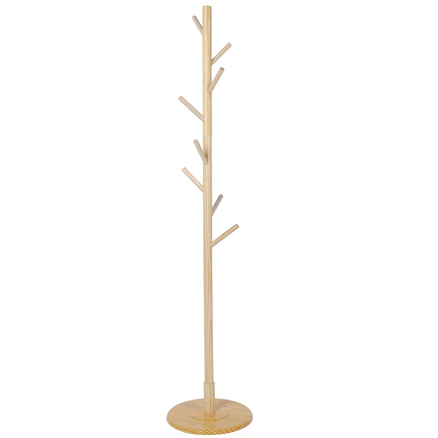 Garosa porte-manteau sur pied arbre bois naturel