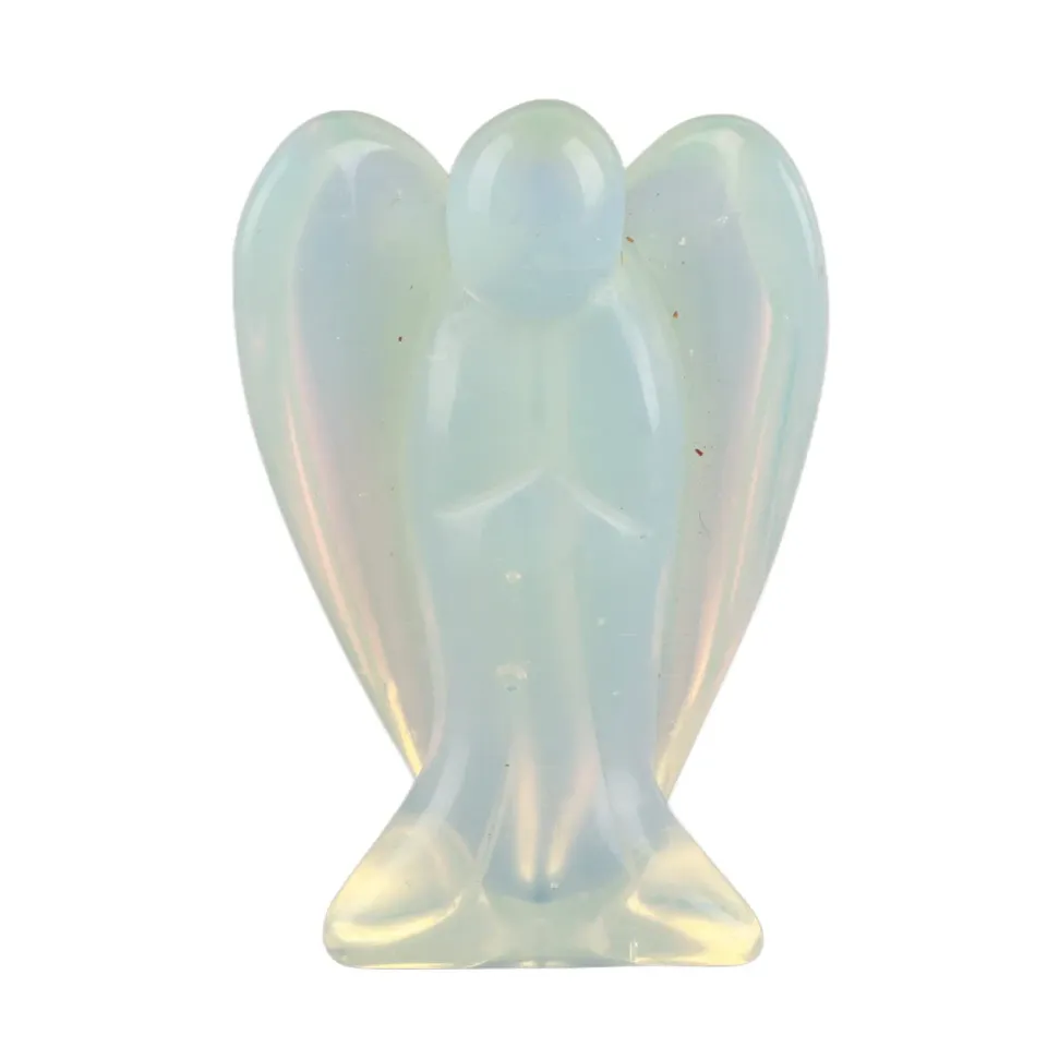 Garosa figurine ange en pierre opale 5 cm
