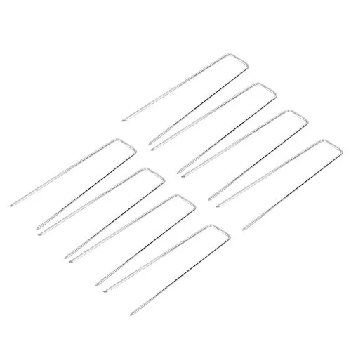 Garosa piquets en U gazon inox 100 pièces 15,2 cm