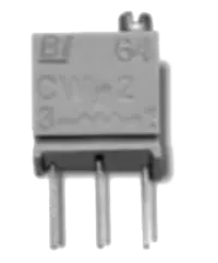 TT Electronics 64YR 2K potentiomètre ajustable multitours 2 kΩ