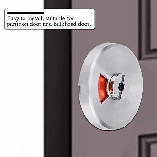 Garosa Verrou de porte rotatif avec indicateur rouge vert, inox 201