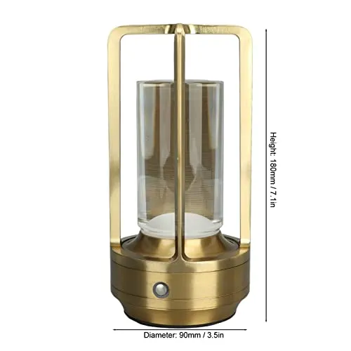 Garosa lampe de table LED tactile sans fil 3 couleurs cristal