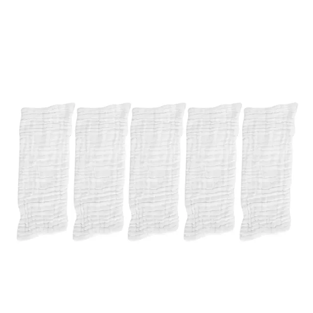 Garosa couches gaze coton bébé lavables lot 5 blanc