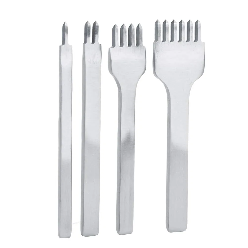 Garosa kit poinçon cuir 4 pièces 3 mm acier