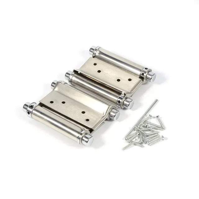 Garosa charnière à ressort double action 3 pouces, lot de 2 en inox