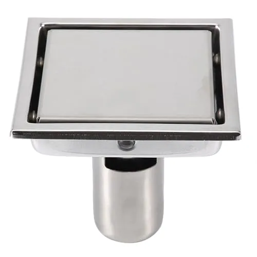 Garosa drain de sol carré 110 mm inox 304 avec filtre amovible
