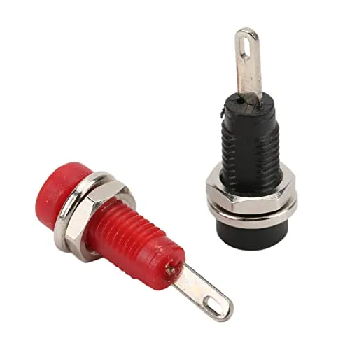 Garosa Douille banane 2 mm pour panneau, lot de 10 rouge et noir
