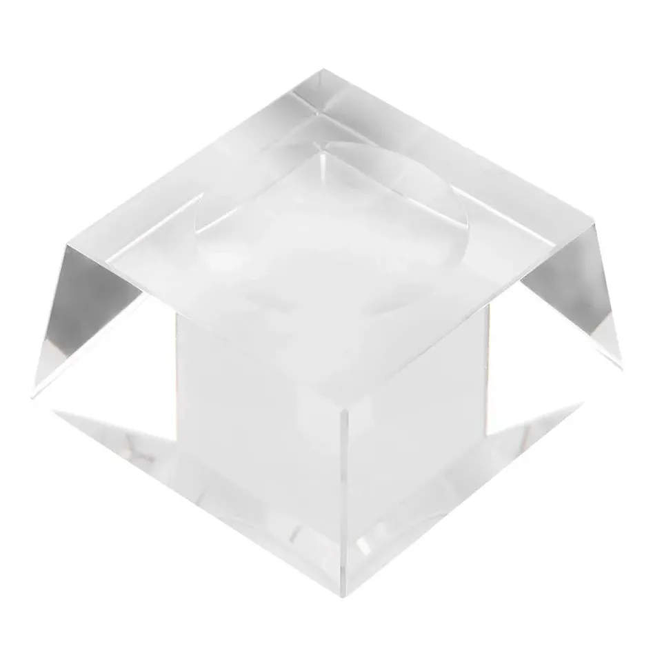Garosa boule de cristal 3D système solaire 80 mm, base transparente