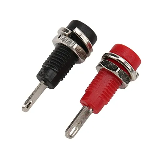 Garosa Douille banane 2 mm pour panneau, lot de 10 rouge et noir