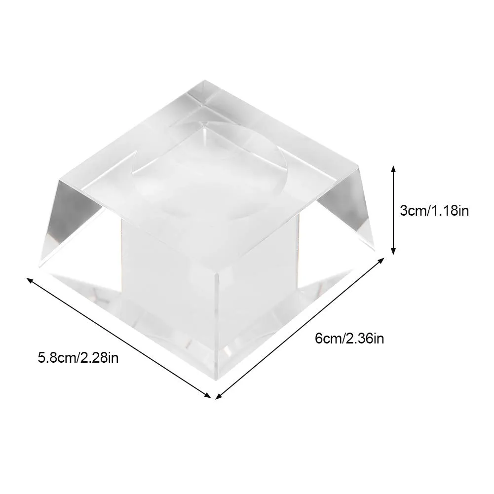 Garosa boule de cristal 3D système solaire 80 mm, base transparente