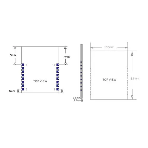 DSD TECH HM-19 module Bluetooth 5.0 BLE, CC2640R2F