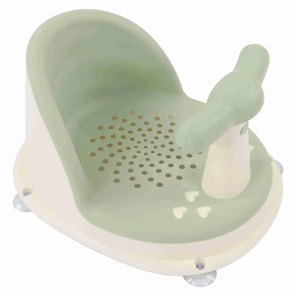 Garosa chaise de douche bébé pliable verte ventouses