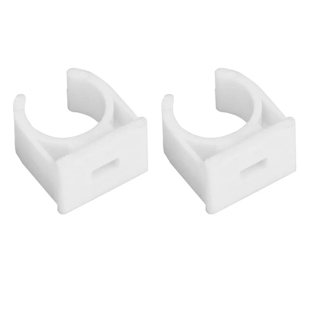 Garosa collier de tuyau en U 16 mm, lot de 20 en PPR blanc