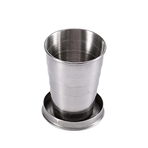 Garosa tasse pliable télescopique 75 ml acier inoxydable lot de 1