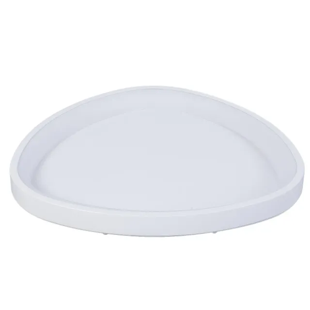 Garosa plafonnier LED triangulaire ovale 42 cm blanc