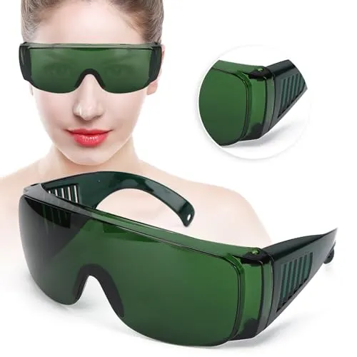 Garosa lunettes de protection laser filtre 405–1064 nm vertes