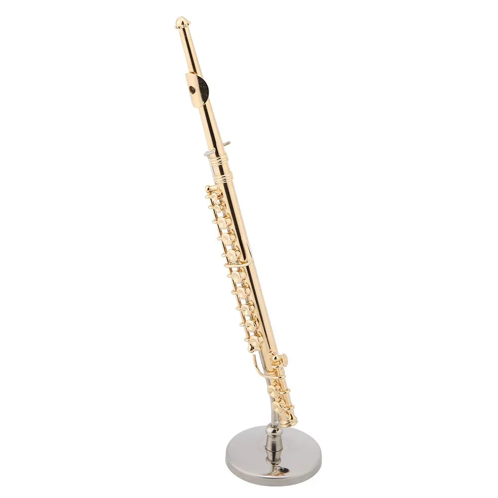 Garosa Mini trompette décorative en laiton doré 15 cm