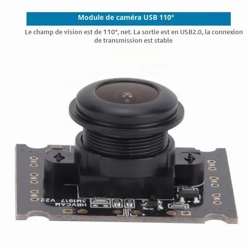 Garosa OV3660 module caméra USB grand angle 110° 2048 × 1536