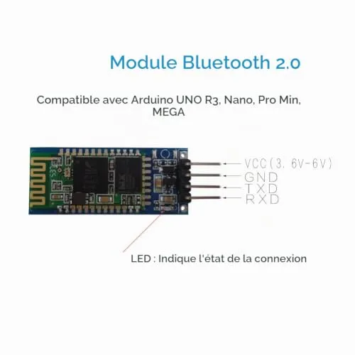 DSD TECH BT-06 module Bluetooth 2.0 SPP 4 broches