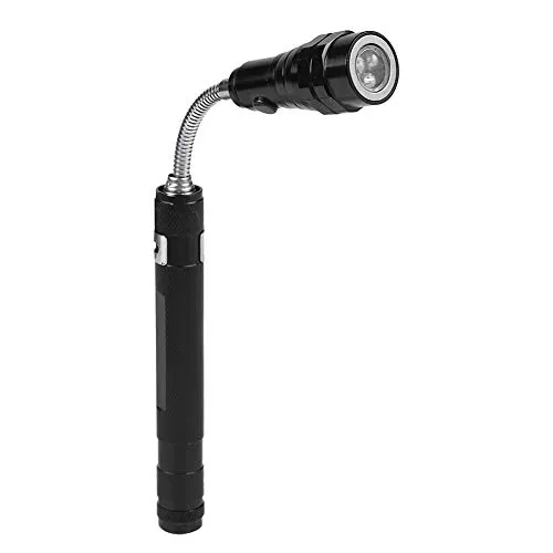 Garosa Mini Torche LED télescopique noire magnétique