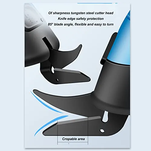Garosa ciseaux électriques sans fil, 2 lames, recharge USB