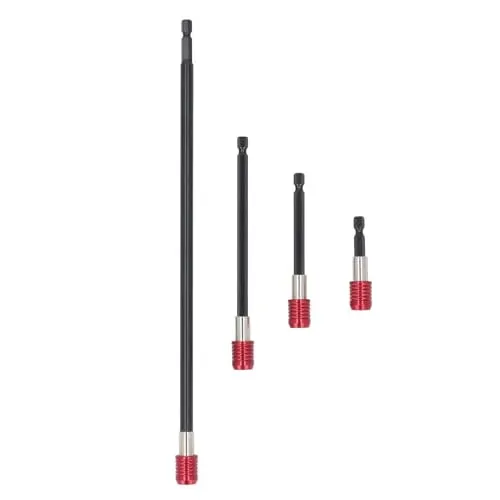 Garosa jeu extensions foret acier allié 4 pcs 50-300 mm magnétique