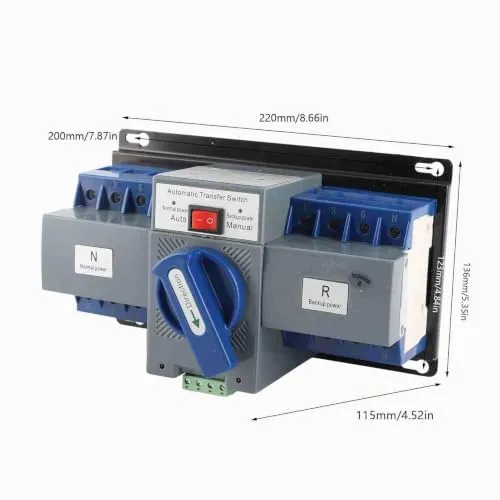 Garosa Mini 63A 4P commutateur de transfert automatique 63 A triphasé