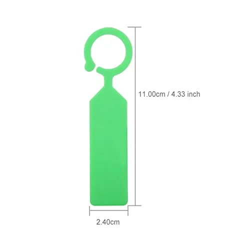 Garosa étiquettes de plantes suspendues 100 pièces blanc vert PVC