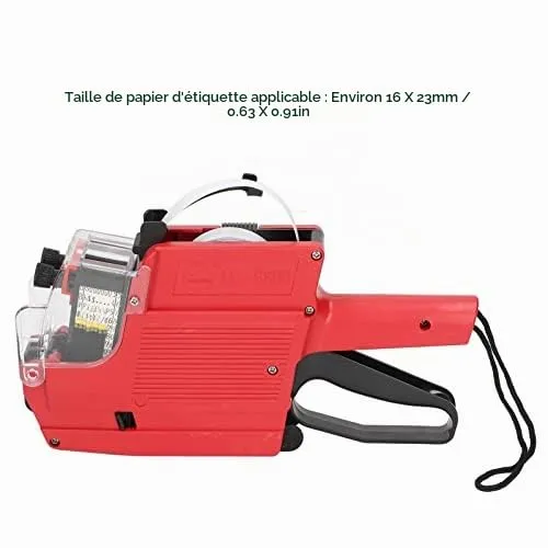 Garosa MX6600 étiqueteuse de prix double ligne rouge