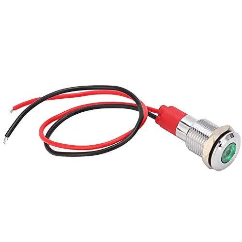 Garosa Voyant LED métallique 220 V vert étanche